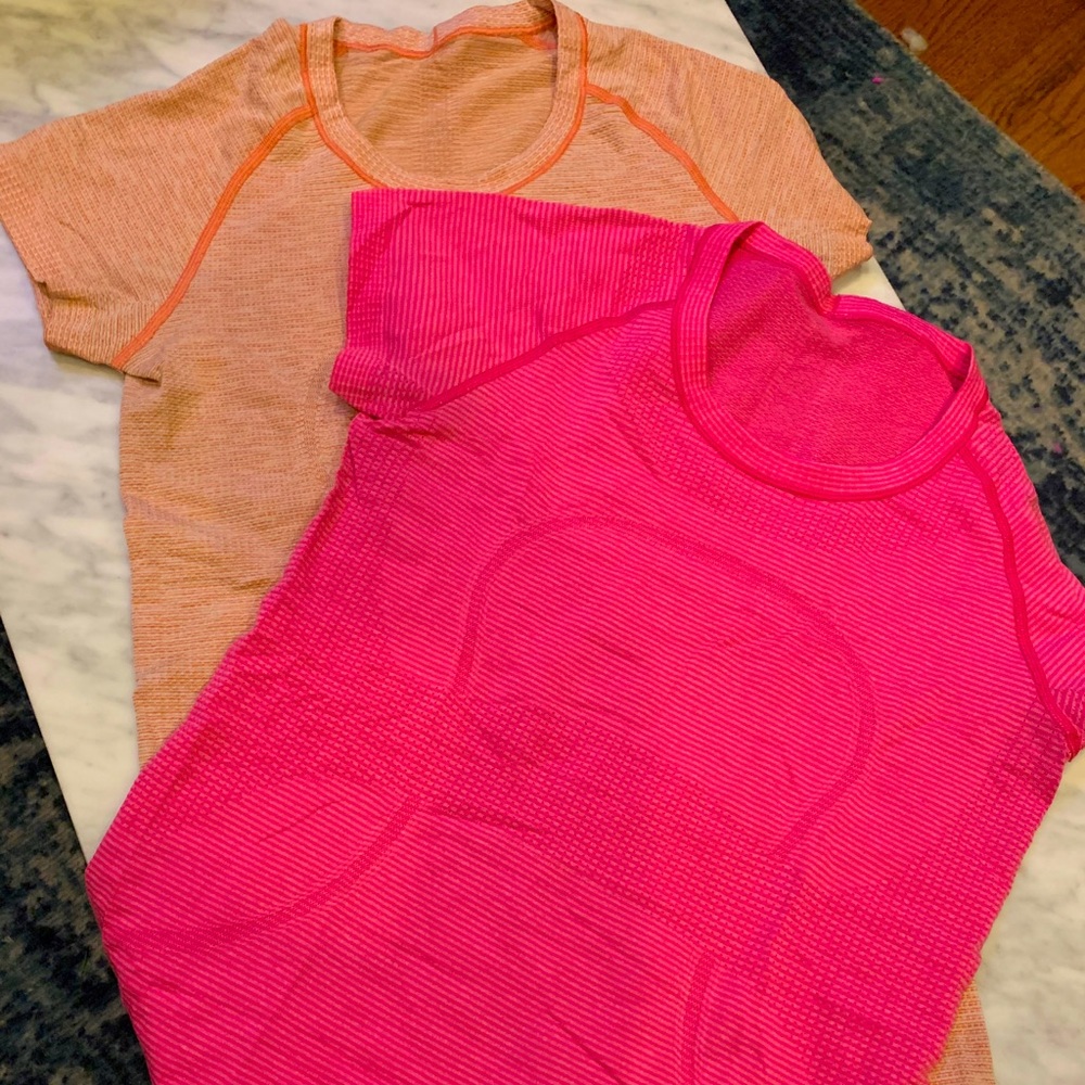 2 Lululemon Swiftly Tech Short Sleeves for $50